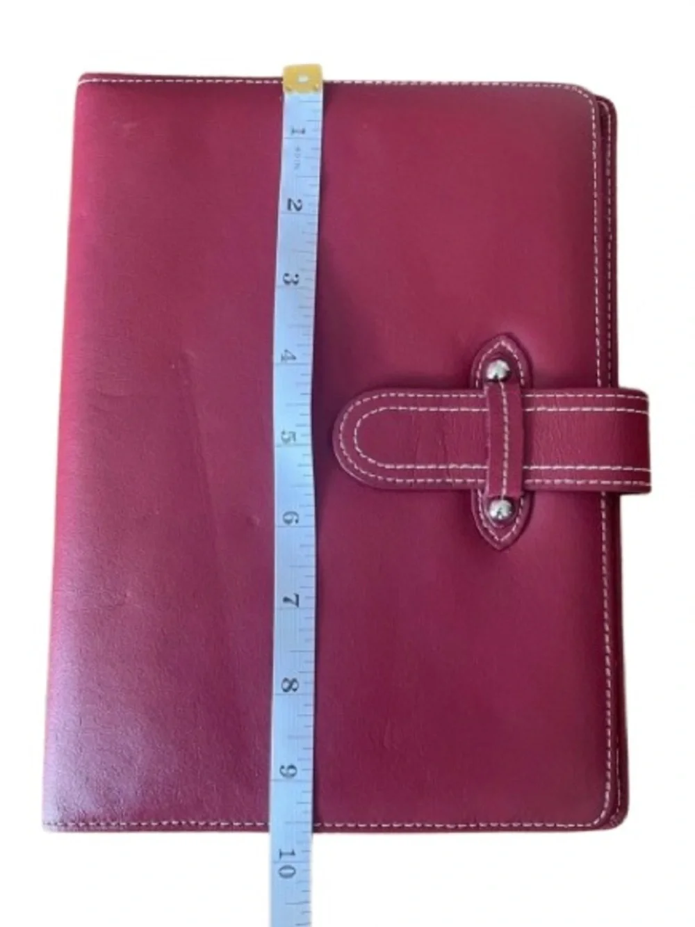 Franklin Covey Red Leather Padfolio Portfolio Organizer